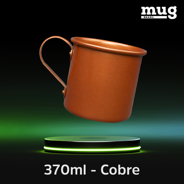 Caneca de alumínio resinada