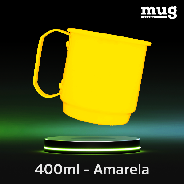 Caneca de aluminio de 400 ml 