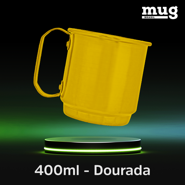 Caneca de aluminio de 400 ml 