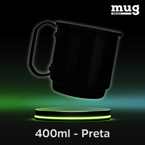 Caneca de aluminio de 400 ml 