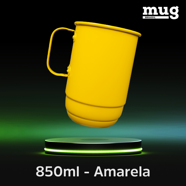 Caneca de aluminio de 850 ml 