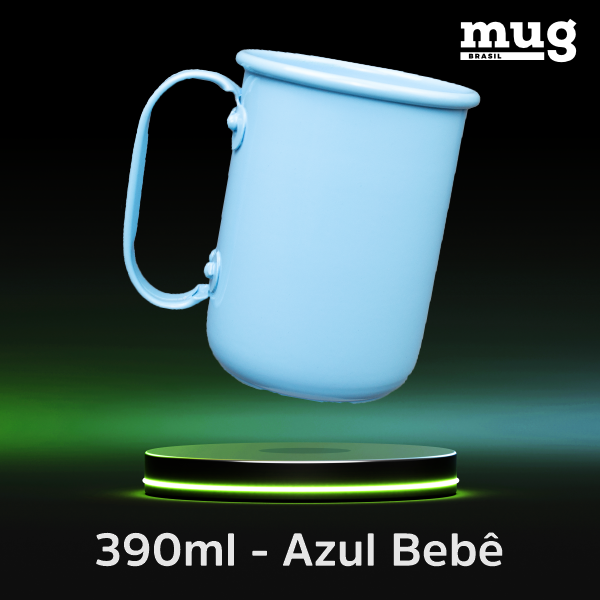 Caneca de aluminio de 390 ml 