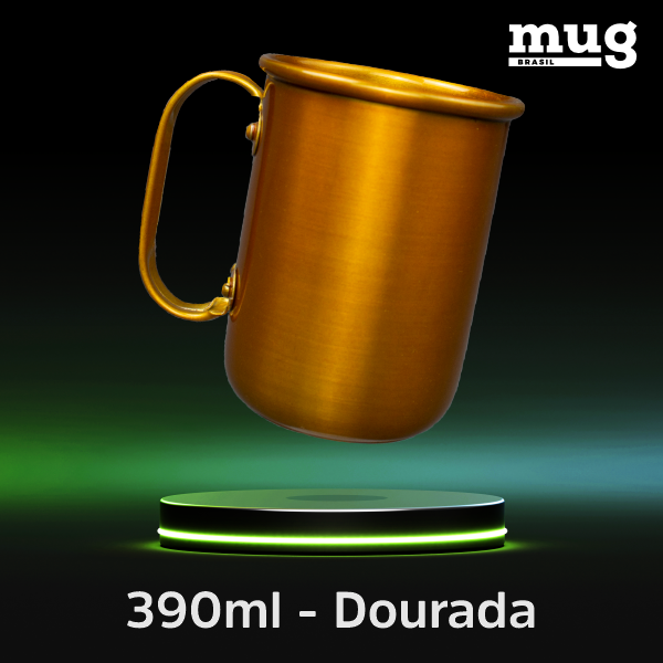 Caneca de aluminio de 390 ml 