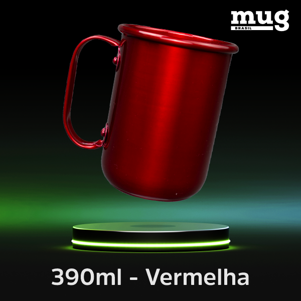 Caneca de aluminio de 390 ml 