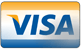 Visa logo, blue and gold, with