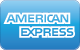 American Express logo in a blue box.