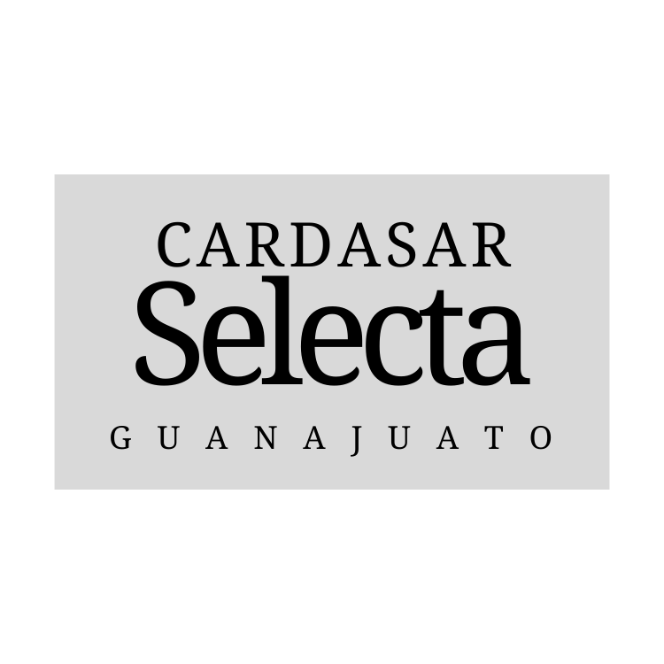 Un logotipo de Cardasar Selecta sobre un fondo blanco.