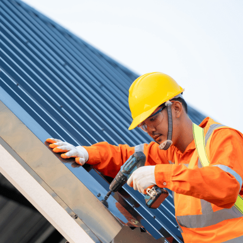 fixing a metal roof