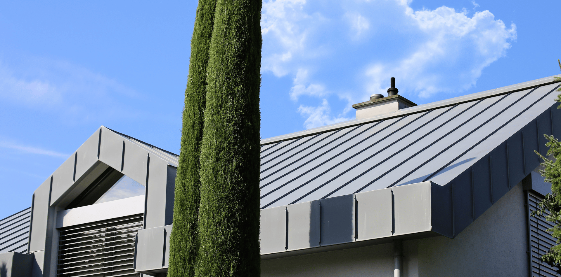New Grey Metal roof