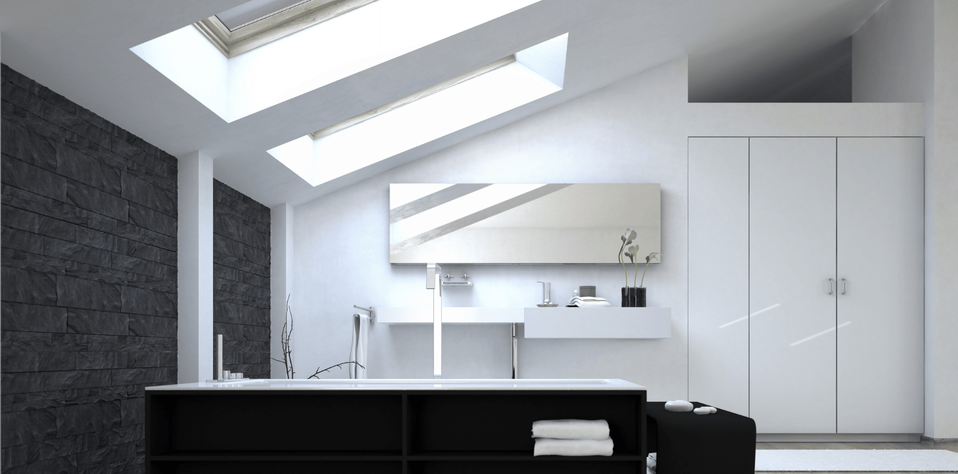 skylight in a kitchen