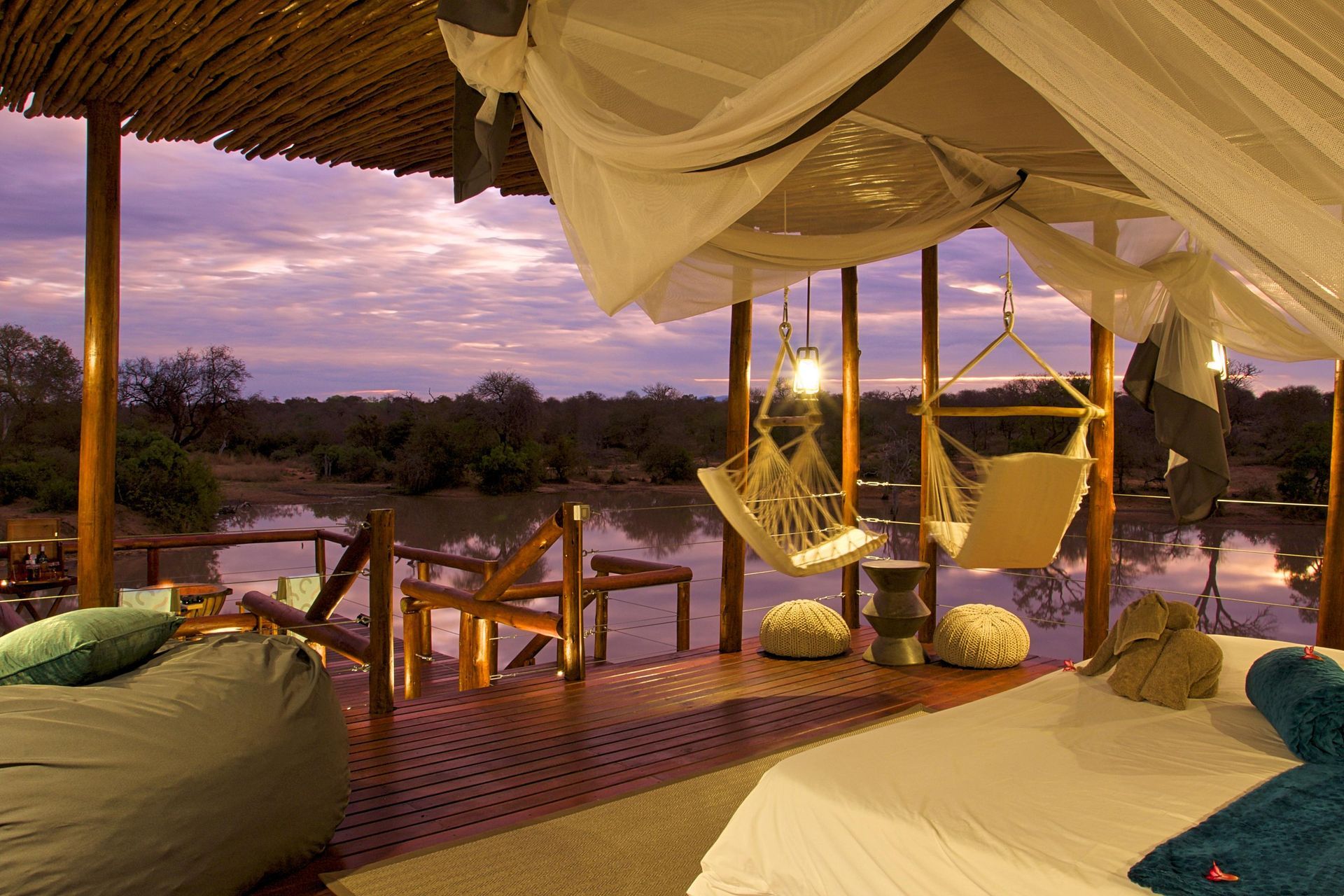 The beautiful sleep out at Kambaku Safari Lodge