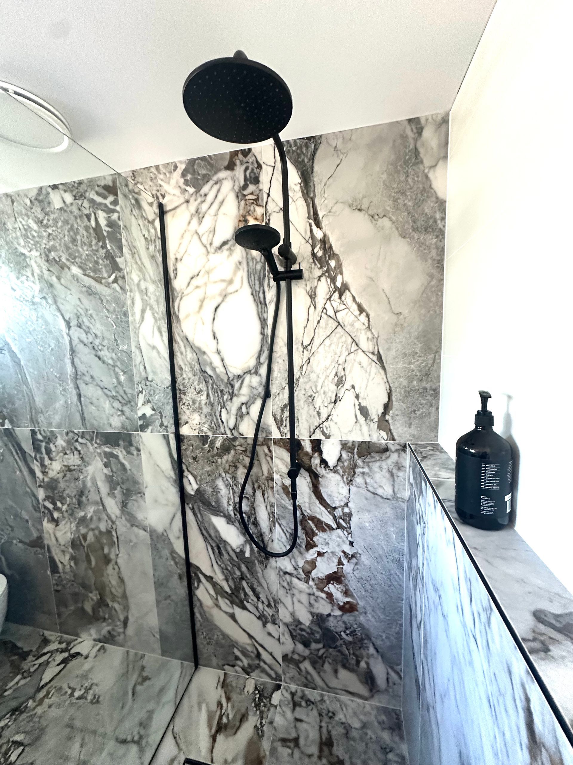Shower Head In A Bathroom — Todd Williams Plumbing and Gas Fitting In Forster, NSW