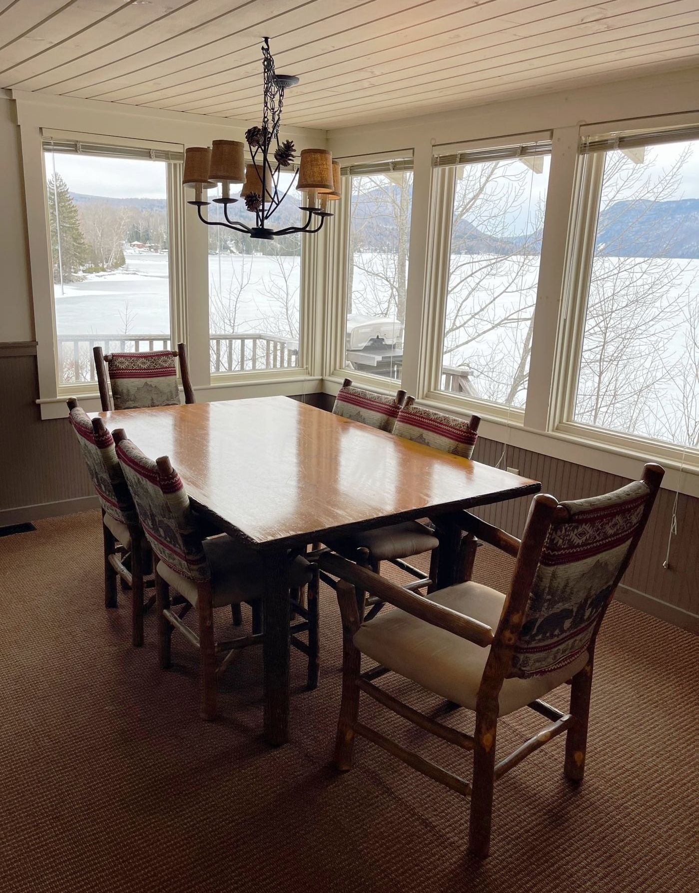 The Robert Frost Cottage Livingroom on Lake Willoughby in Vermont