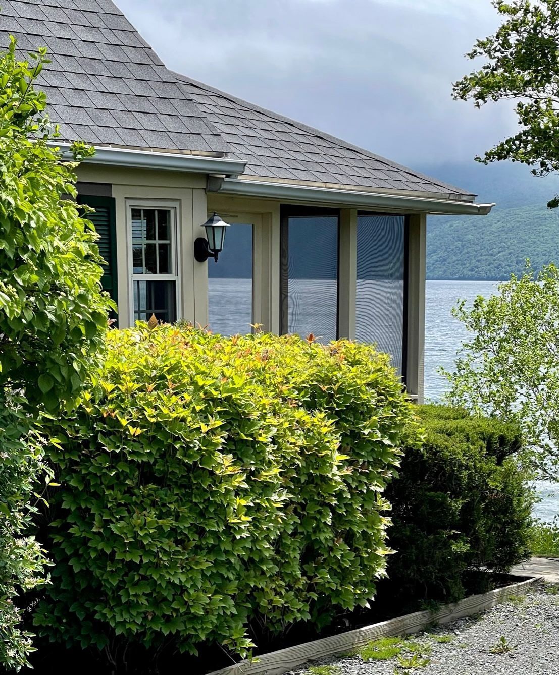The Angler Lakefront Cottage View of Lake Willoughby in VT