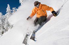 Skiing near Willoughby in the Northeast Kingdom of Vermont