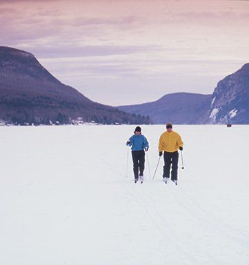 Winter activities in the Northeast Kingdom of Vermont
