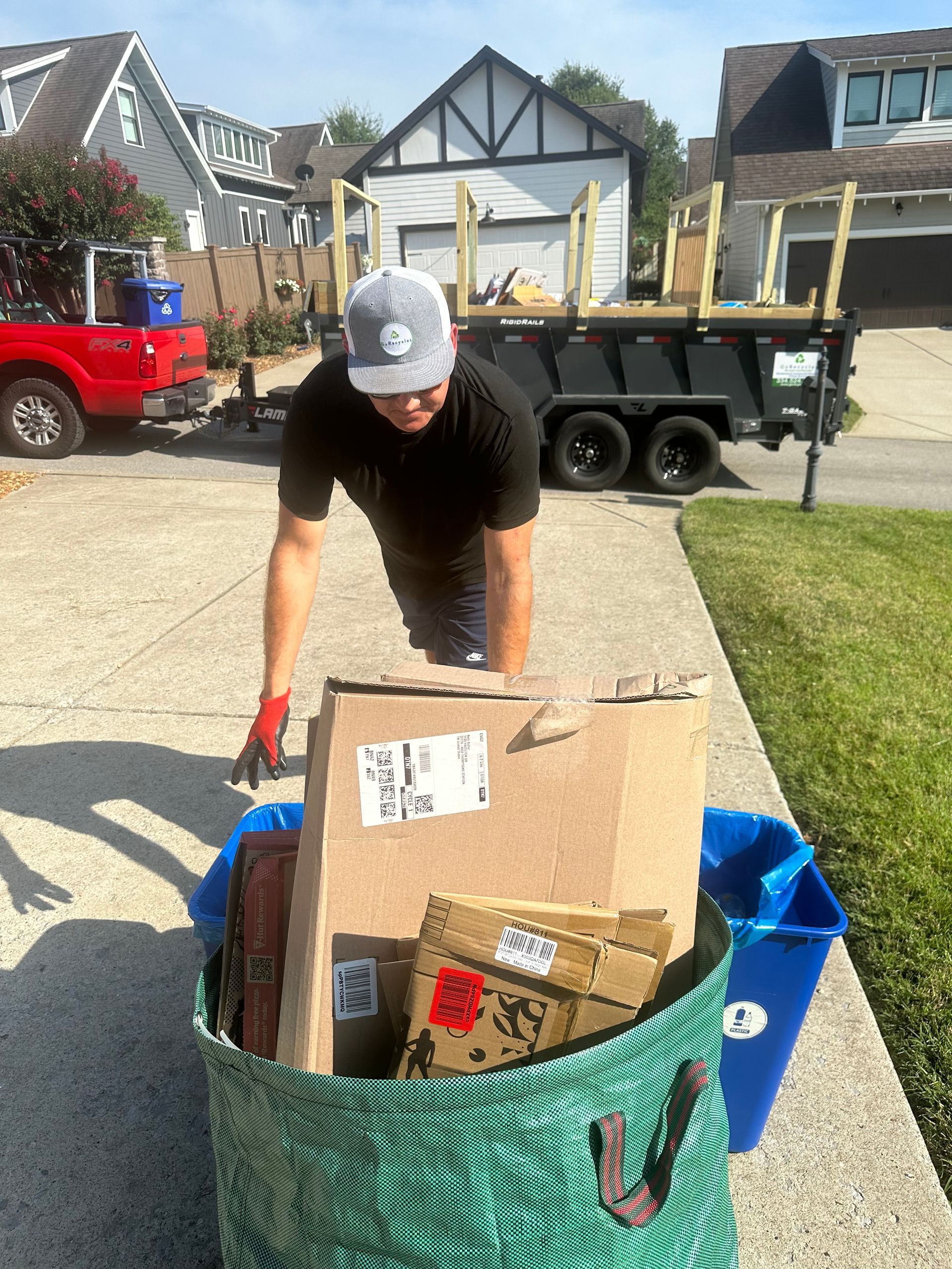 Home Recycling Pickup in Williamson County, Tennessee.