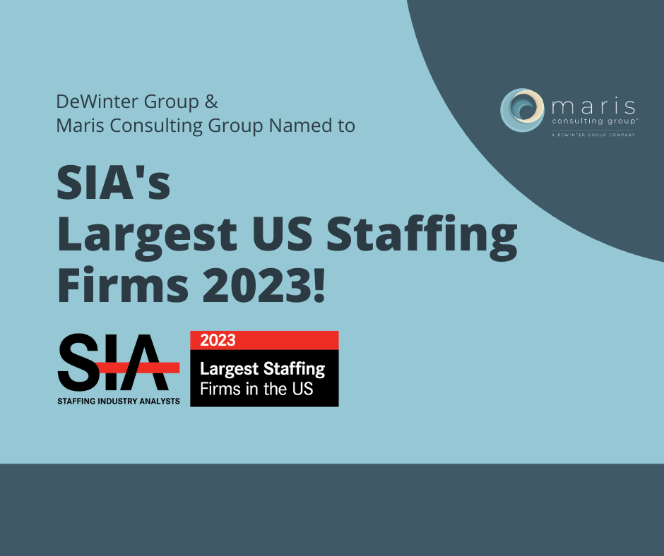 DeWinter Group and Maris Consulting Group One of the Largest US Staffing Firms 2023