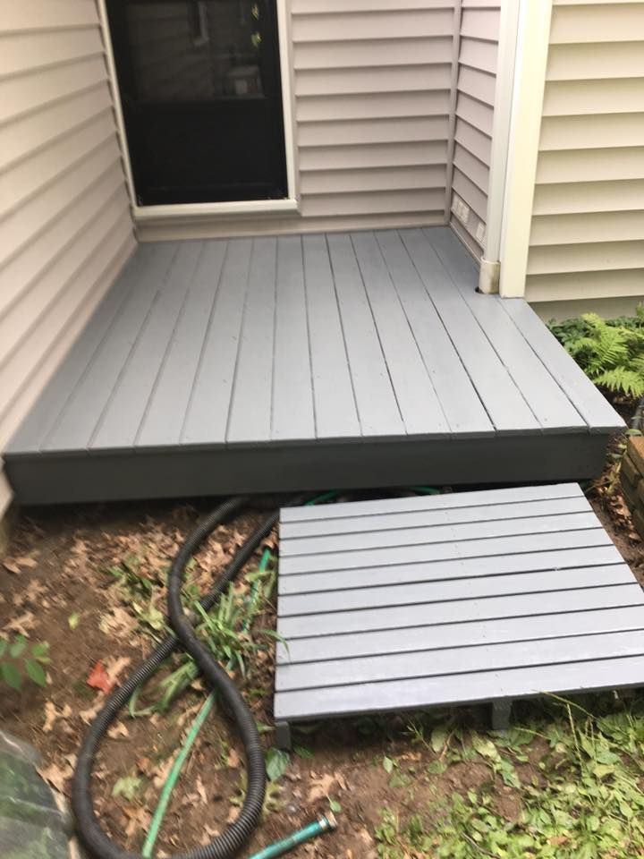 House with Gray Deck — Poland Township, OH — Donnadio Painting