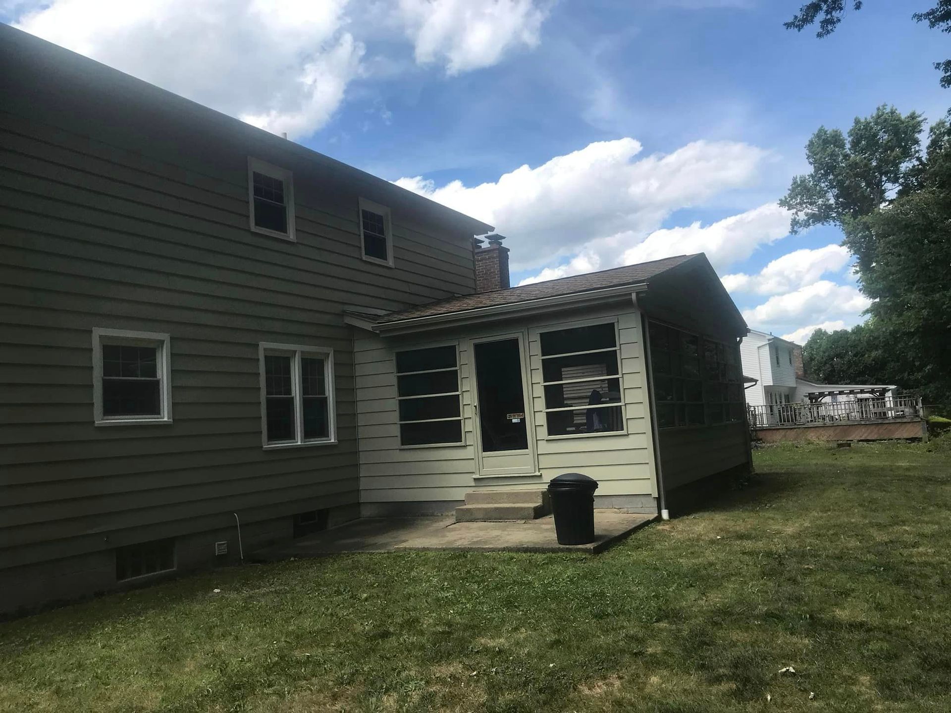 Backyard of a House with a Screened in Porch — Poland Township, OH — Donnadio Painting