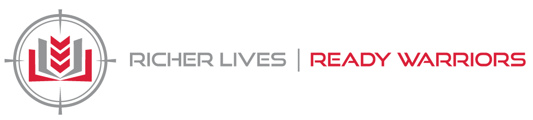 A logo for a company called richer lives ready warriors