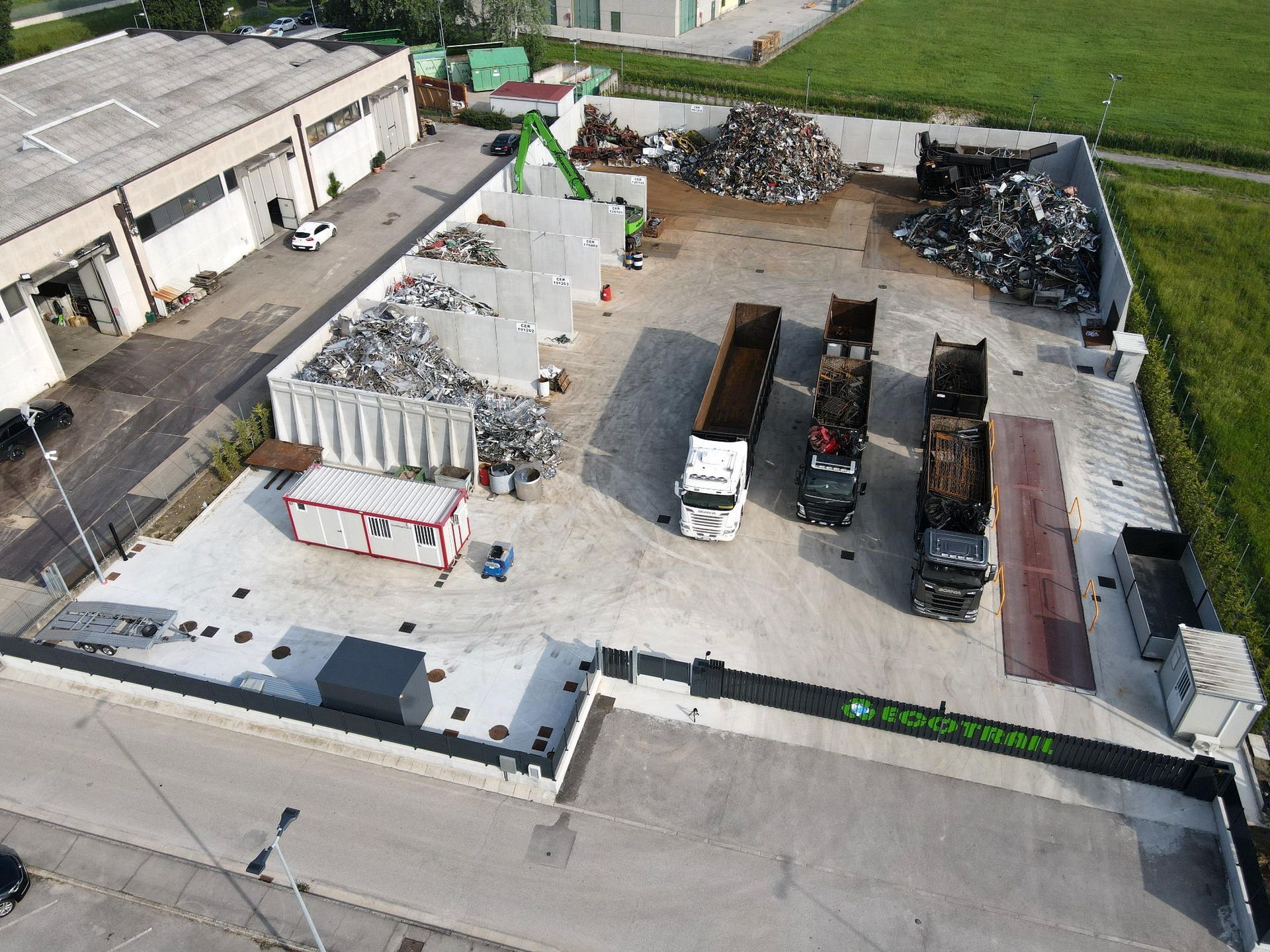 Ecotrail deposito metalli Stanghella Padova