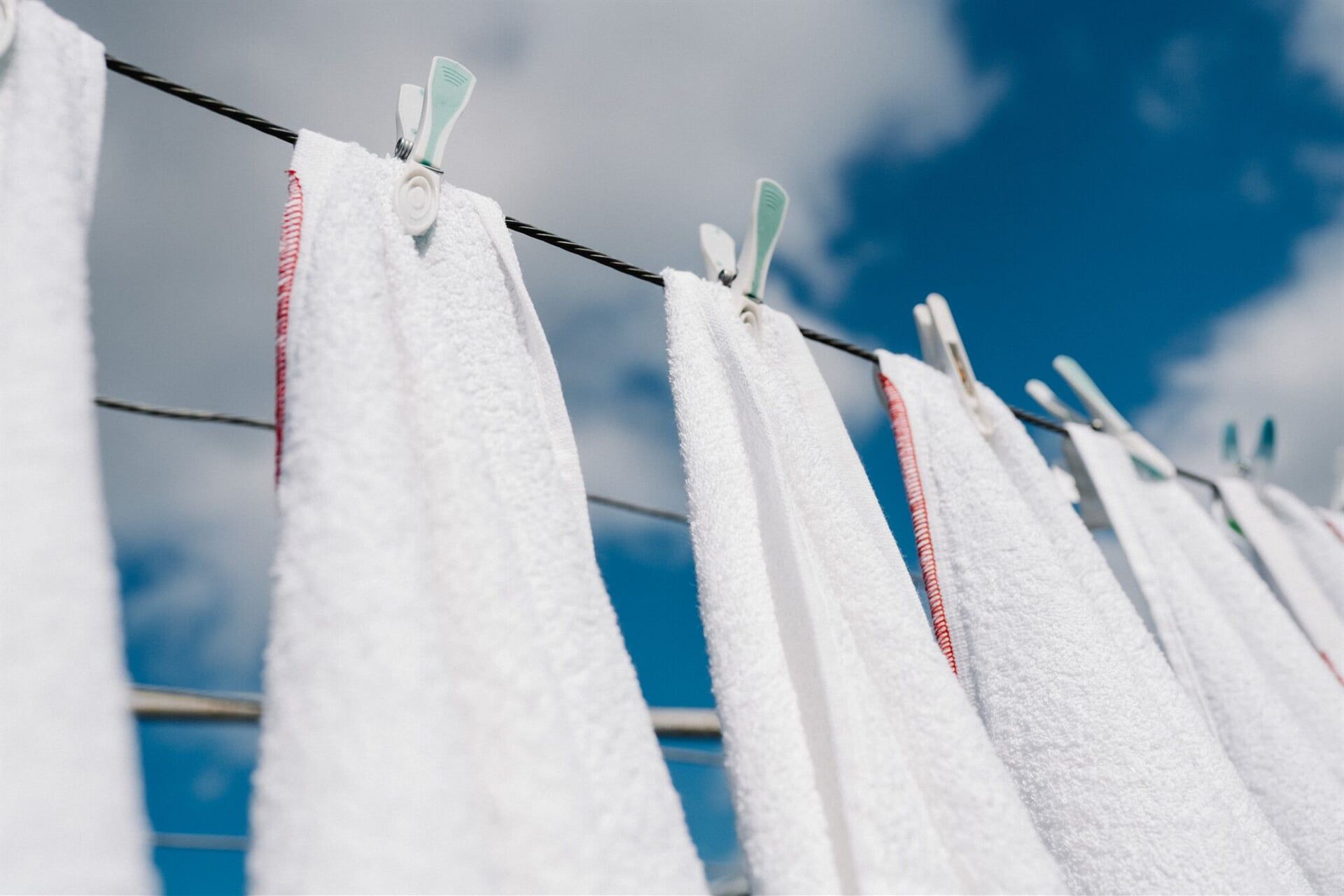 Clean sheets hanging on a line | Attention to detail