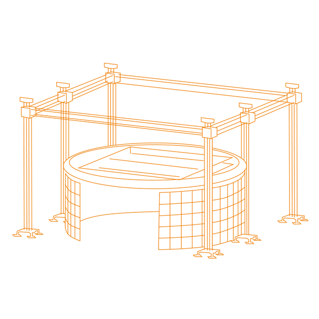 virtual production led set hire icon