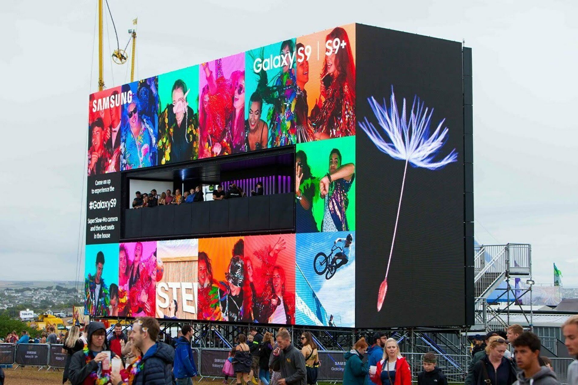 boardmasters festival led video cube image
