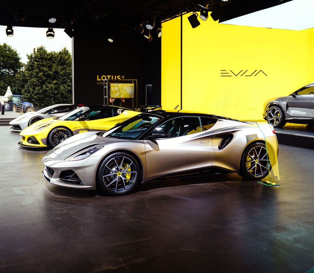 imag created this led backdrop for lotus at goodwood festival