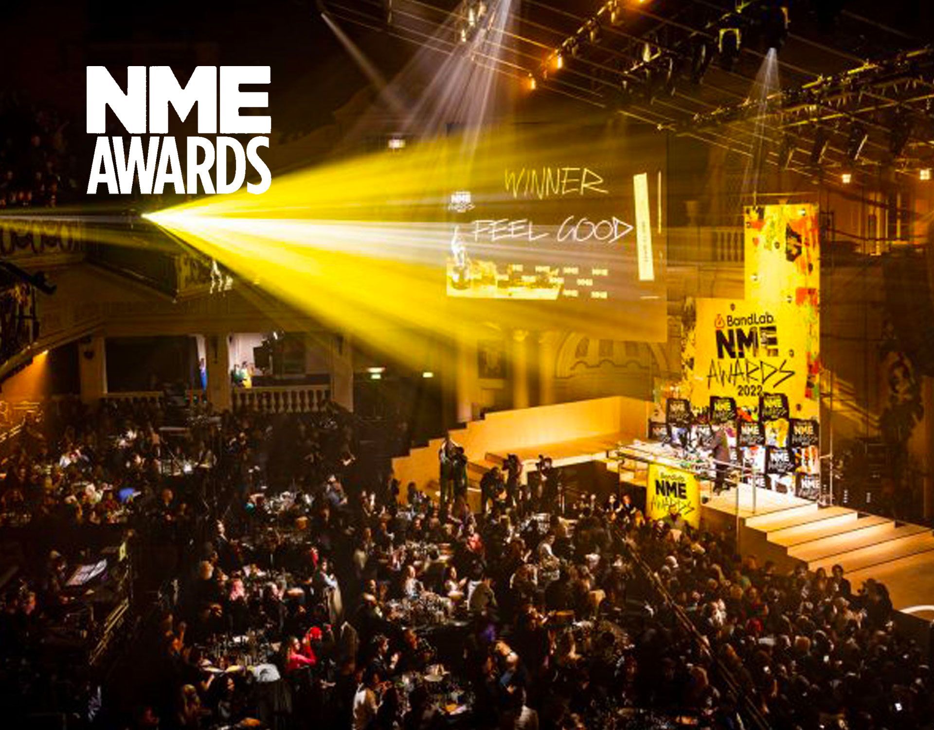 imag supply the led technology for the NME awards