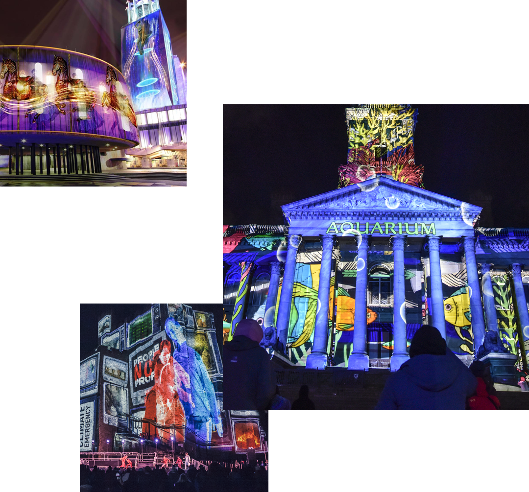 projection mapping event images