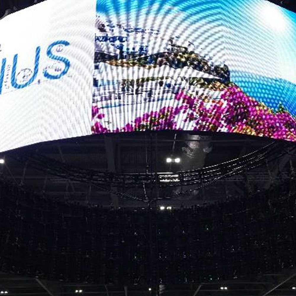 telegraph cruise show curved led panel