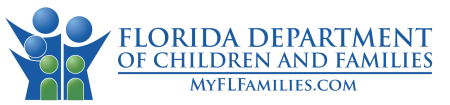 The logo for the florida department of children and families