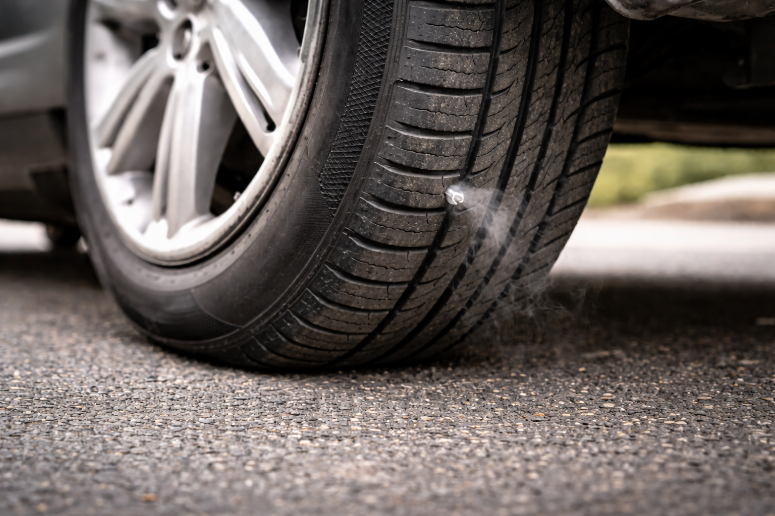 Slow leak in Colorado Springs tire