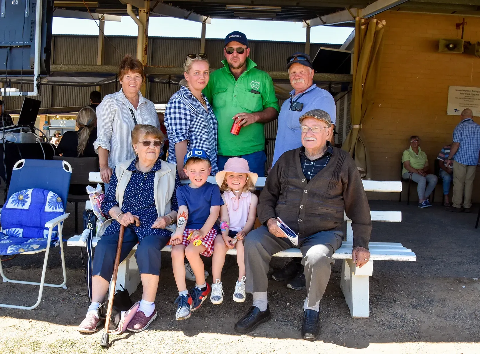 Enjoying a day at the Trots
