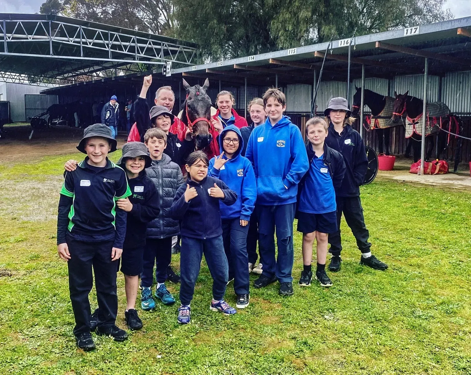 Kids at Stawell Harness Racing