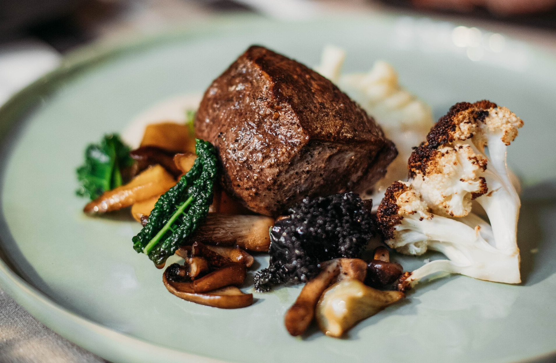 Steak at Trackside Bistro