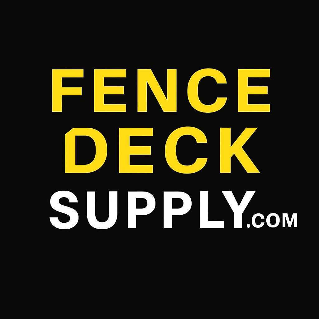 Logo for Fence Deck Supply: yellow text 