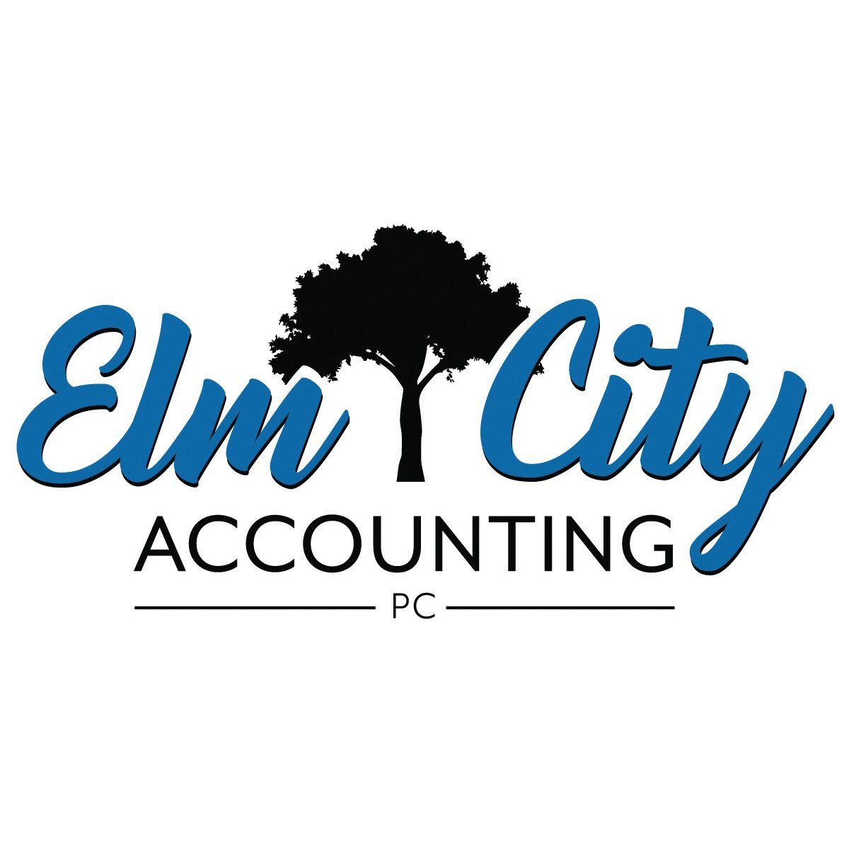 Image for custom logo design for Elm City Accounting, Waterville, Maine.