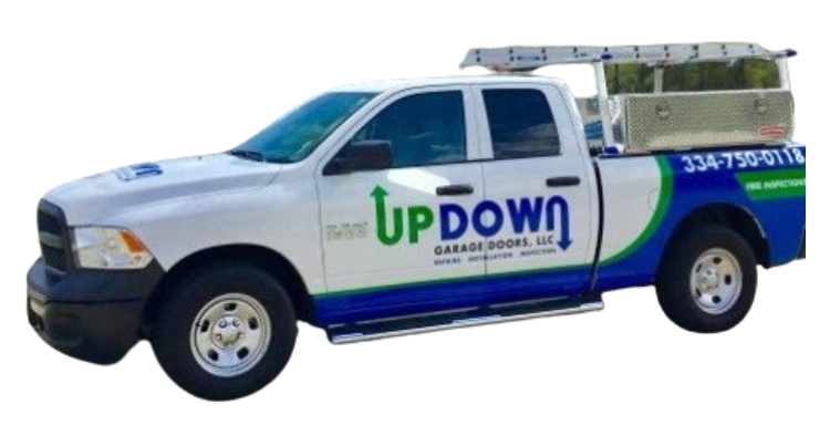 updown garage door service truck