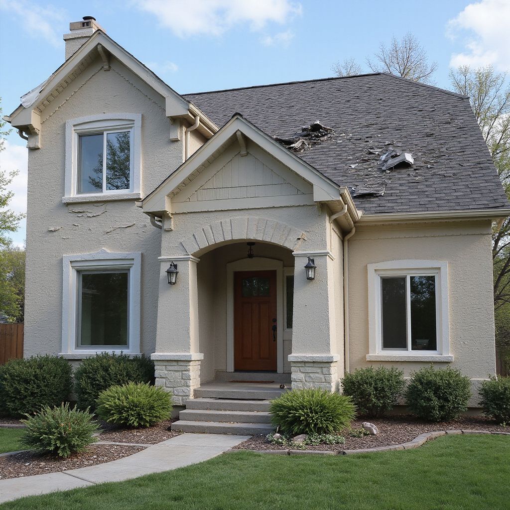 House with damaged roof salt lake city