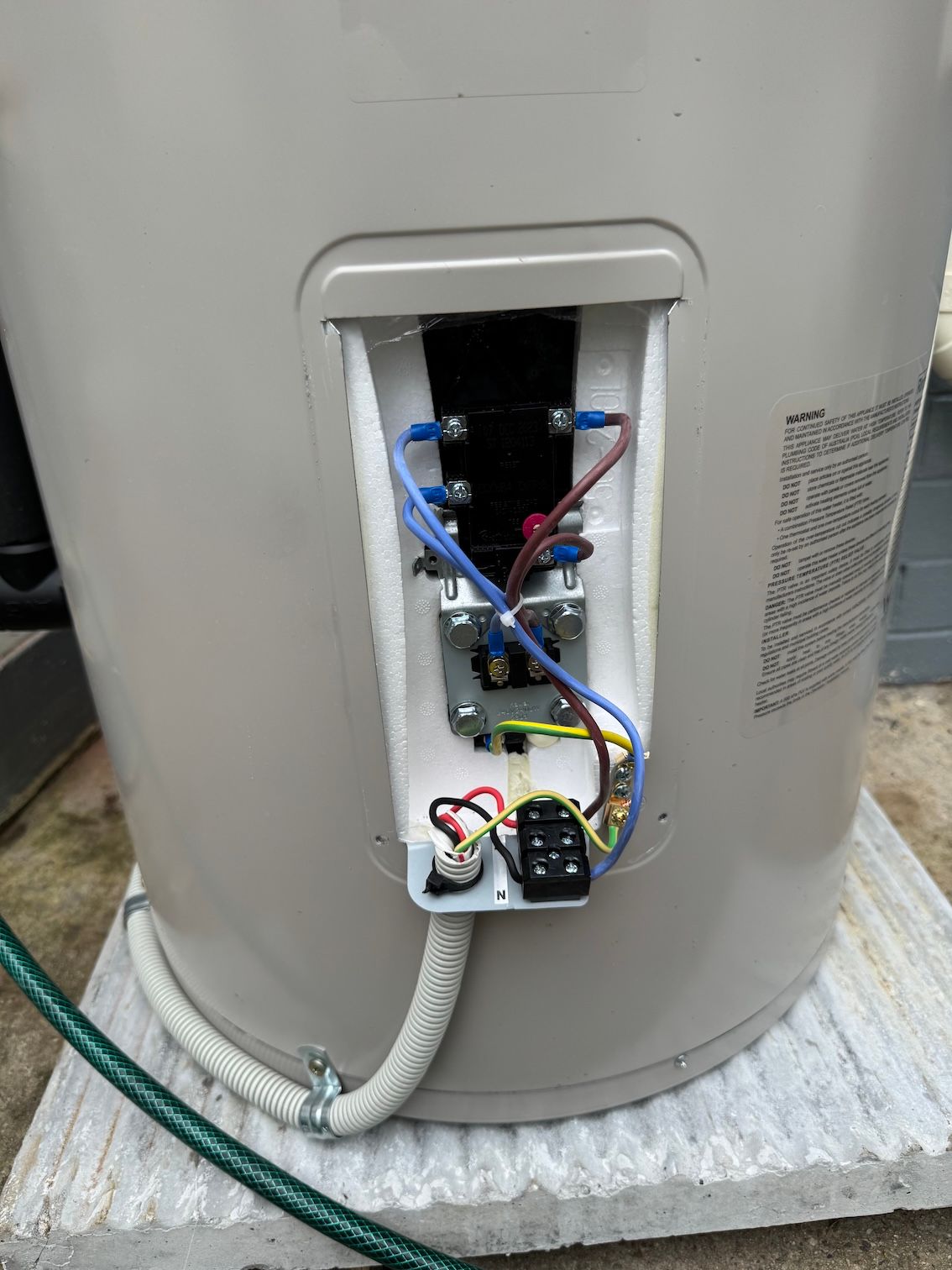 Thermostat Wiring On A Hot Water Tank — Our Sparky In Urraween, QLD