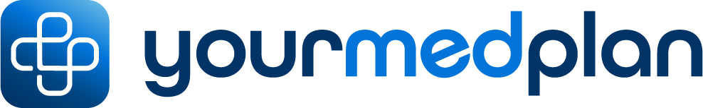 A logo for a website called yourmedplan.com