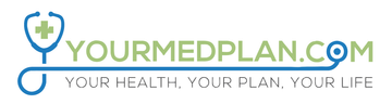 A logo for a website called yourmedplan.com