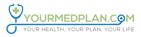 A logo for a website called yourmedplan.com