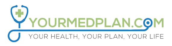 A logo for a website called yourmedplan.com