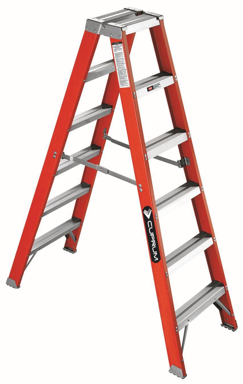 Escalera de tijera doble de fibra de vidrio - 530-06