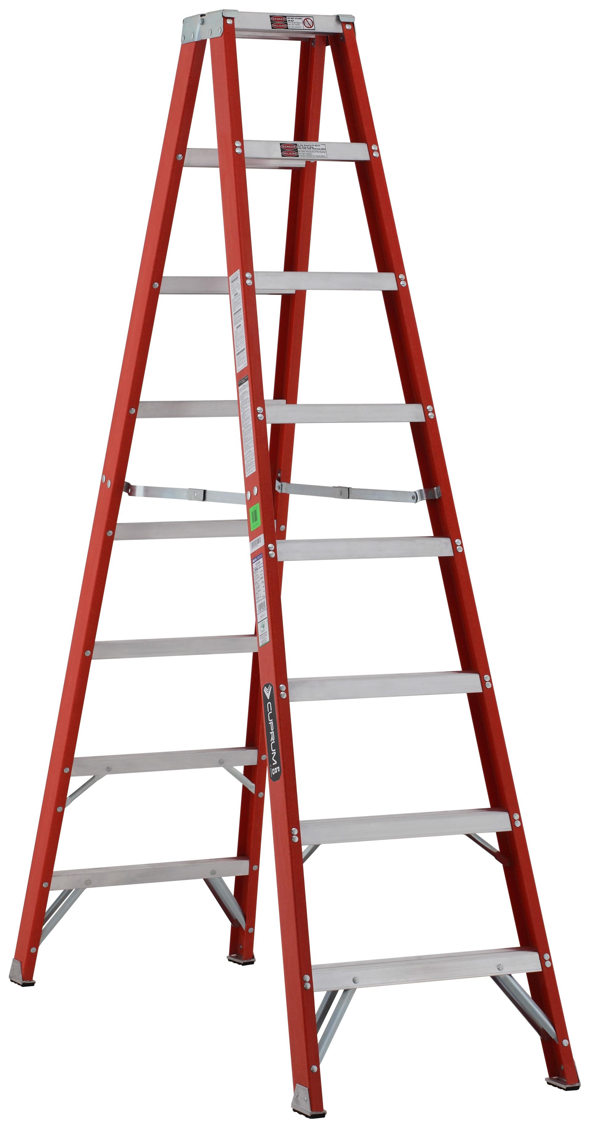 Escalera de tijera doble de fibra de vidrio - 530-08