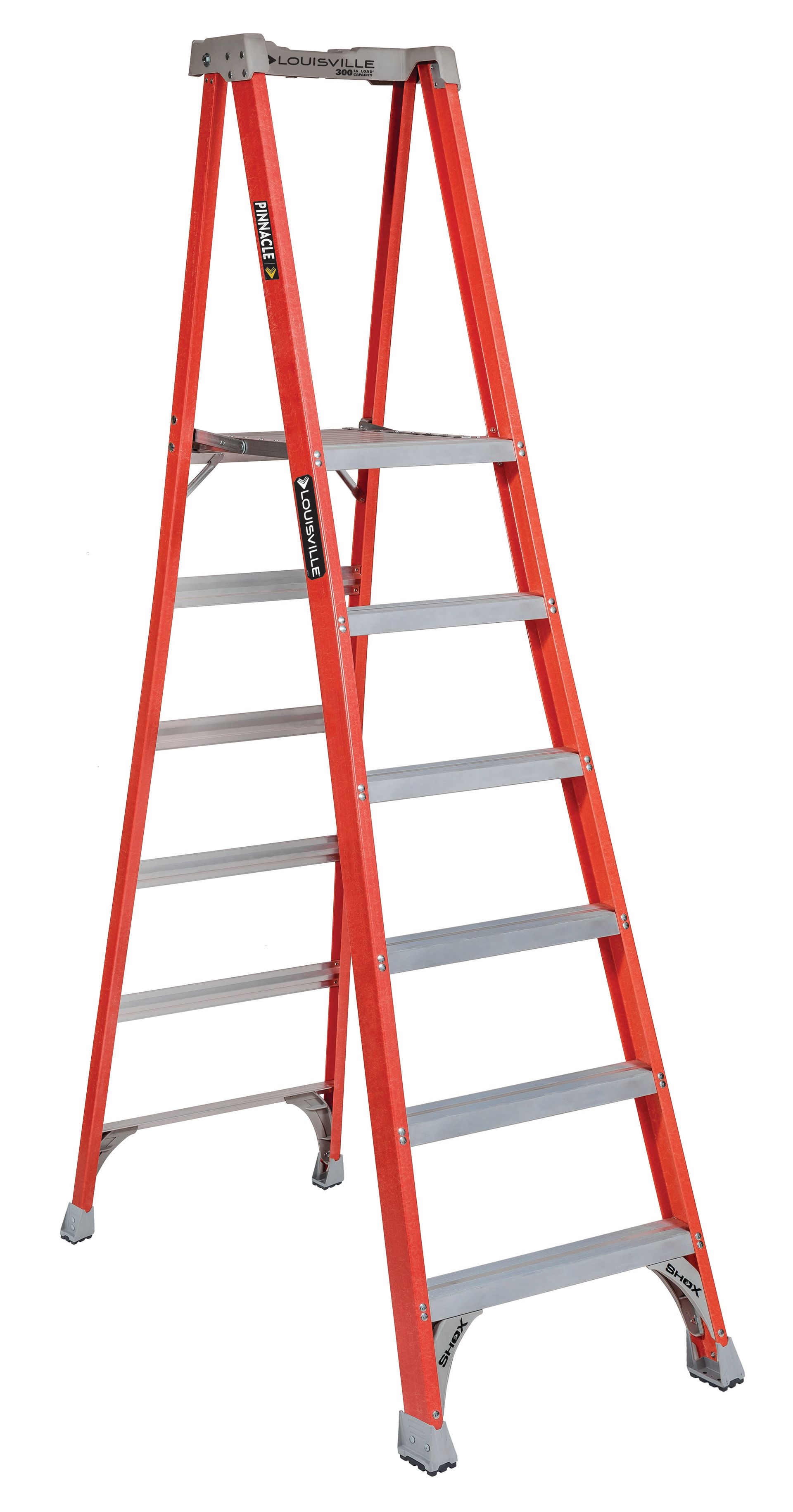 Louisville Ladder Escalera de plataforma de fibra de vidrio - FXP1706